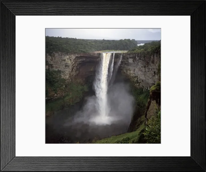 Framed Print : Kaieteur Falls, Potaro River, dry season, Guyana, South Amrica Framed Print : Kaieteur Falls, Potaro River, dry season, Guyana, South Amrica