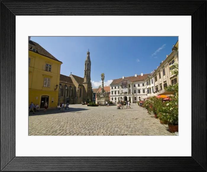 Framed Print : The town of Sopron, Hungary, Europe