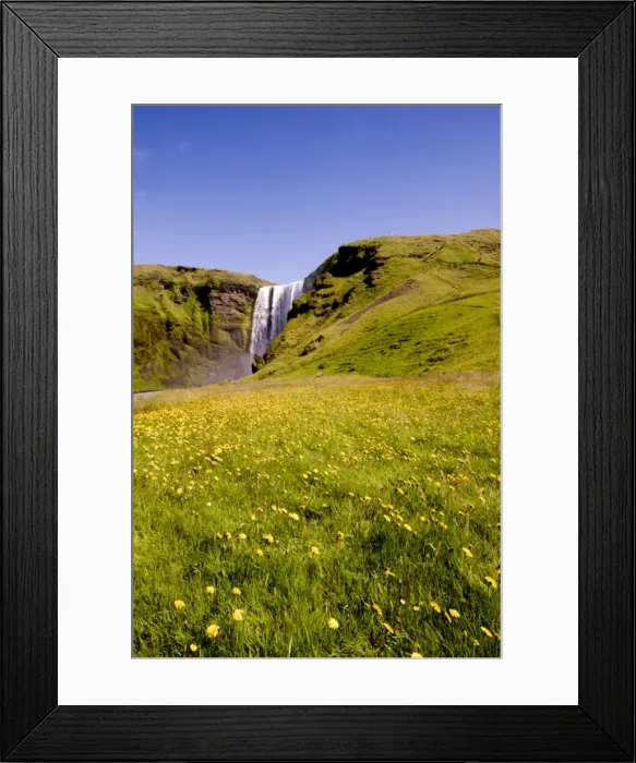 Framed Print : Skogarfoss waterfalls, Southern Iceland, Polar Regions Framed Print : Skogarfoss waterfalls, Southern Iceland, Polar Regions