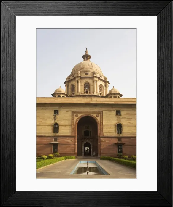 Framed Print : The Herbert Baker designed North Block Secretariat Building in New Delhi, India, Asia Framed Print : The Herbert Baker designed North Block Secretariat Building in New Delhi, India, Asia