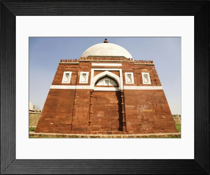 Framed Print : The Mausoleum of Ghiyas-ud-Din Tughluq (Ghiyath-al-Din) at Tughluqabad in Delhi Framed Print : The Mausoleum of Ghiyas-ud-Din Tughluq (Ghiyath-al-Din) at Tughluqabad in Delhi