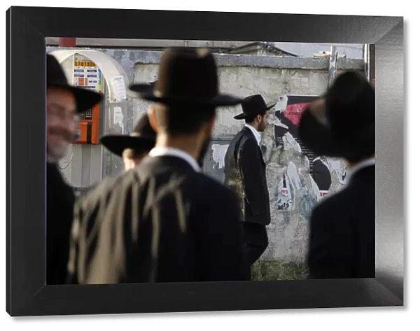 Orthodox Jews in Bnei Brak, Israel, Middle East