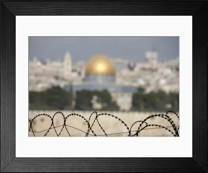 Framed Print : City seen from Dominus Flevit, Jerusalem, Israel, Middle East Framed Print : City seen from Dominus Flevit, Jerusalem, Israel, Middle East