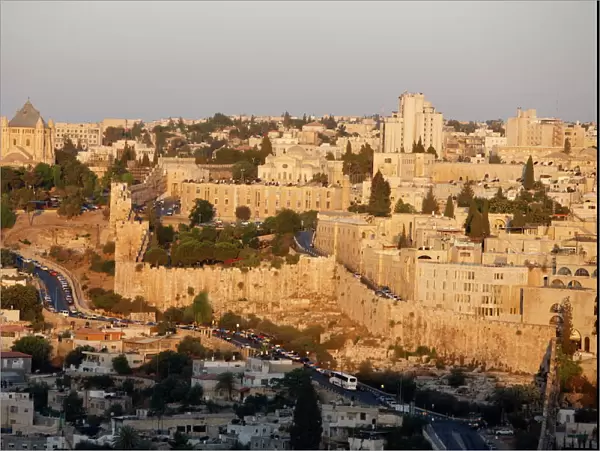 Jerusalem seen from Mount of Olives, Jerusalem, Israel, Middle East