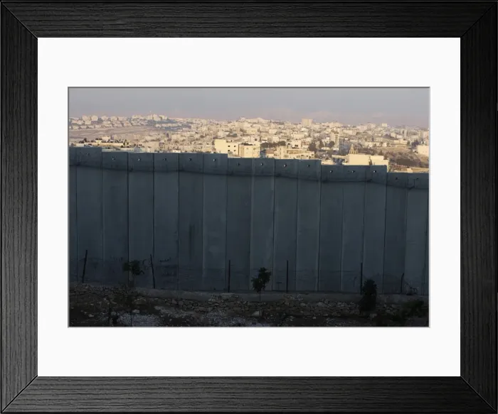Framed Print : Security wall in Bethany, Israel, Middle East Framed Print : Security wall in Bethany, Israel, Middle East