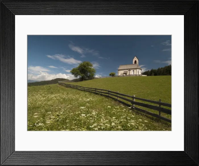 Framed Print : St. Jacob Church, Funes Valley (Villnoss), Dolomites, Trentino Alto Adige Framed Print : St. Jacob Church, Funes Valley (Villnoss), Dolomites, Trentino Alto Adige