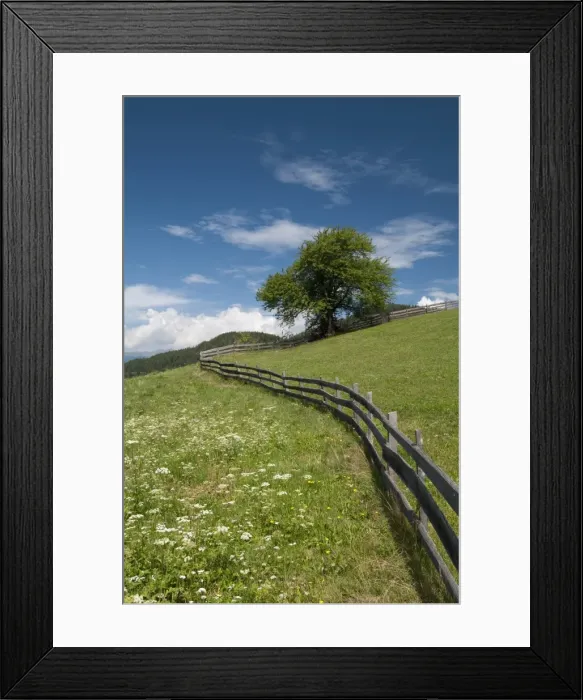 Framed Print : San Pietro, Funes Valley (Villnoss), Dolomites, Trentino Alto Adige, South Tyrol