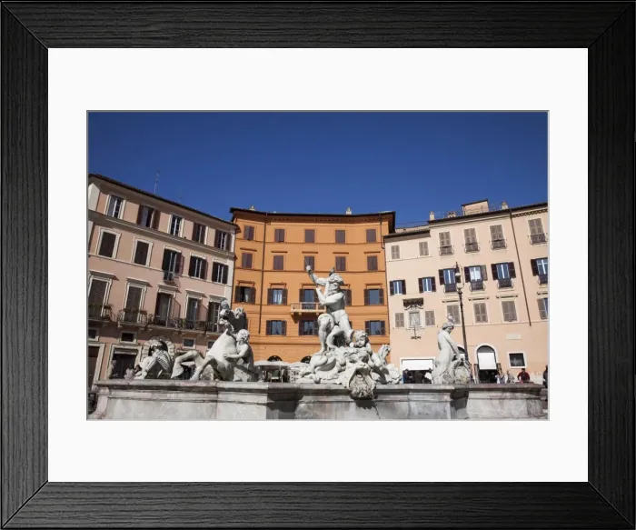 Framed Print : Fontana del Nettuno, Piazza Navona, Rome, Lazio, Italy, Europe Framed Print : Fontana del Nettuno, Piazza Navona, Rome, Lazio, Italy, Europe