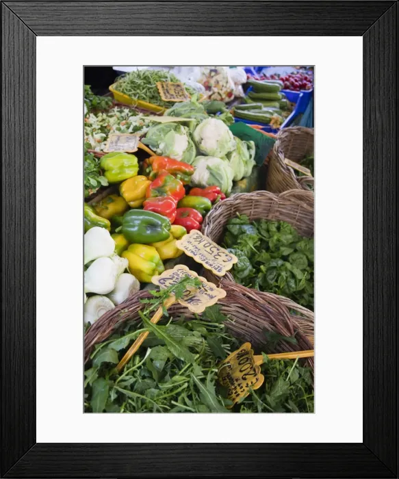 Framed Print : Vegetables, Campo de Fiori market, Rome, Lazio, Italy, Europe Framed Print : Vegetables, Campo de Fiori market, Rome, Lazio, Italy, Europe
