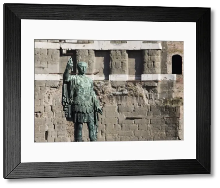 Framed Print : Statue of Roman soldier in front of Trajans Forum, Via Dei Fori Imperiali Framed Print : Statue of Roman soldier in front of Trajans Forum, Via Dei Fori Imperiali