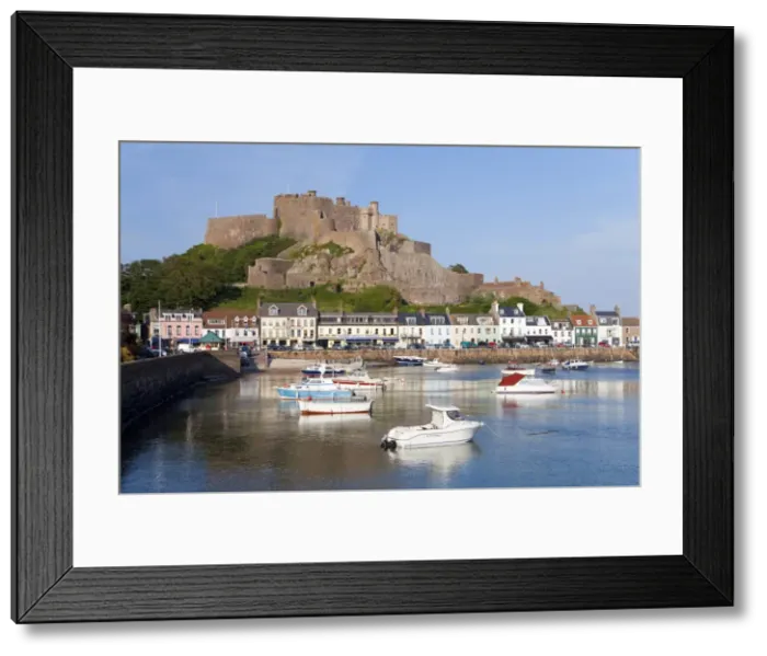 Framed Print : Mount Orgueil Castle, overlooking Grouville Bay in Gorey, Jersey, Channel Islands Framed Print : Mount Orgueil Castle, overlooking Grouville Bay in Gorey, Jersey, Channel Islands