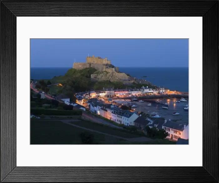 Framed Print : Mount Orgueil Castle, overlooking Grouville Bay in Gorey, Jersey, Channel Islands Framed Print : Mount Orgueil Castle, overlooking Grouville Bay in Gorey, Jersey, Channel Islands