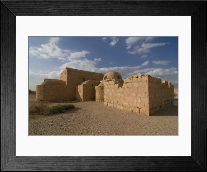Framed Print : Quseir Amra castle, UNESCO World Heritage Site, Jordan, Middle East