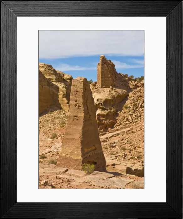 Framed Print : The obelisks on high plateau of Petra, UNESCO World Heritage Site, Jordan, Middle East Framed Print : The obelisks on high plateau of Petra, UNESCO World Heritage Site, Jordan, Middle East