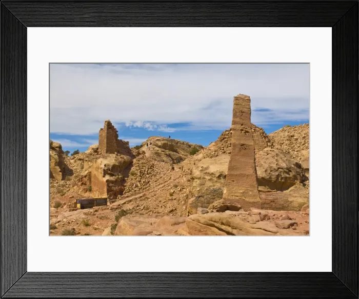 Framed Print : The obelisks on high plateau of Petra, UNESCO World Heritage Site, Jordan, Middle East Framed Print : The obelisks on high plateau of Petra, UNESCO World Heritage Site, Jordan, Middle East