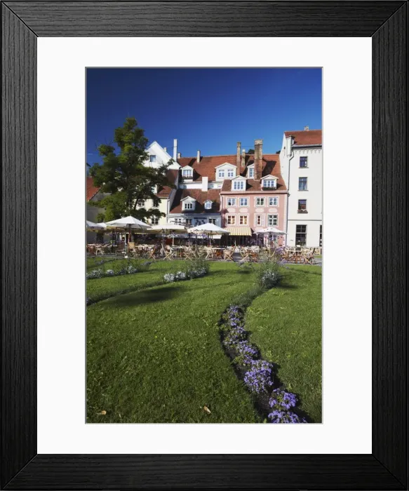 Framed Print : Restaurants and cafes in Livu Laukums, Riga, Latvia, Baltic States, Europe Framed Print : Restaurants and cafes in Livu Laukums, Riga, Latvia, Baltic States, Europe