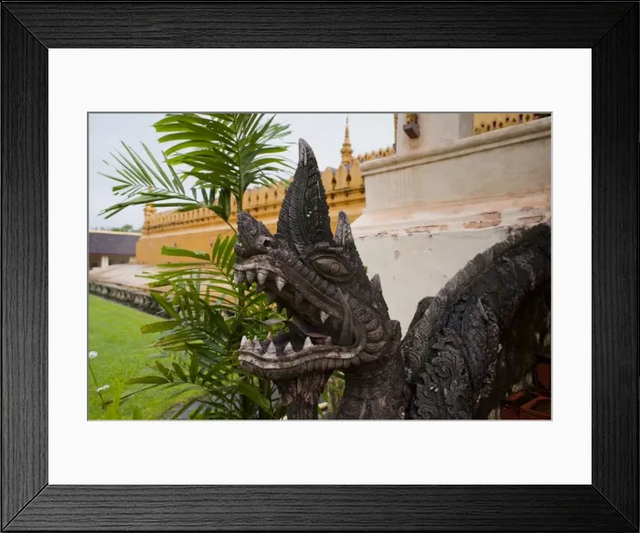 Framed Print : Pha That Luang stupa, Vientiane, Laos, Indochina, Southeast Asia, Asia