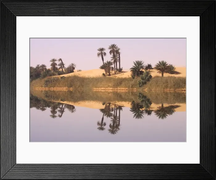 Framed Print : In the erg of Ubari, the Umm-el Ma (Mother of the Waters) Lake, Libya, North Africa Framed Print : In the erg of Ubari, the Umm-el Ma (Mother of the Waters) Lake, Libya, North Africa