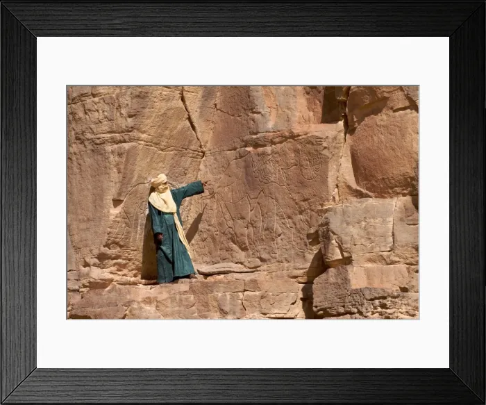 Framed Print : Engravings in the rocks of Tiksatin, Wadi Metkhandouch in the Messak Setaffet Framed Print : Engravings in the rocks of Tiksatin, Wadi Metkhandouch in the Messak Setaffet