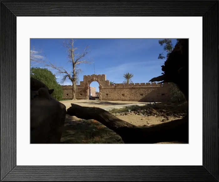 Framed Print : An old Italian fortress in Germa, Libya, North Africa, Africa Framed Print : An old Italian fortress in Germa, Libya, North Africa, Africa
