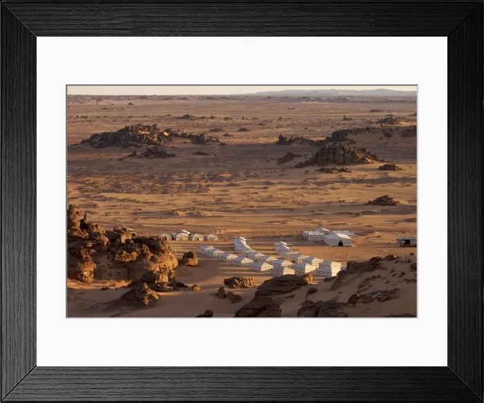 Framed Print : A tented camp in the Akakus, Fezzan desert, Libya, North Africa, Africa Framed Print : A tented camp in the Akakus, Fezzan desert, Libya, North Africa, Africa