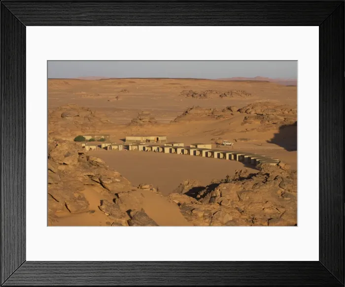 Framed Print : The tented camp of Dar Saui in the Fezzan desert, Libya, North Africa, Africa Framed Print : The tented camp of Dar Saui in the Fezzan desert, Libya, North Africa, Africa