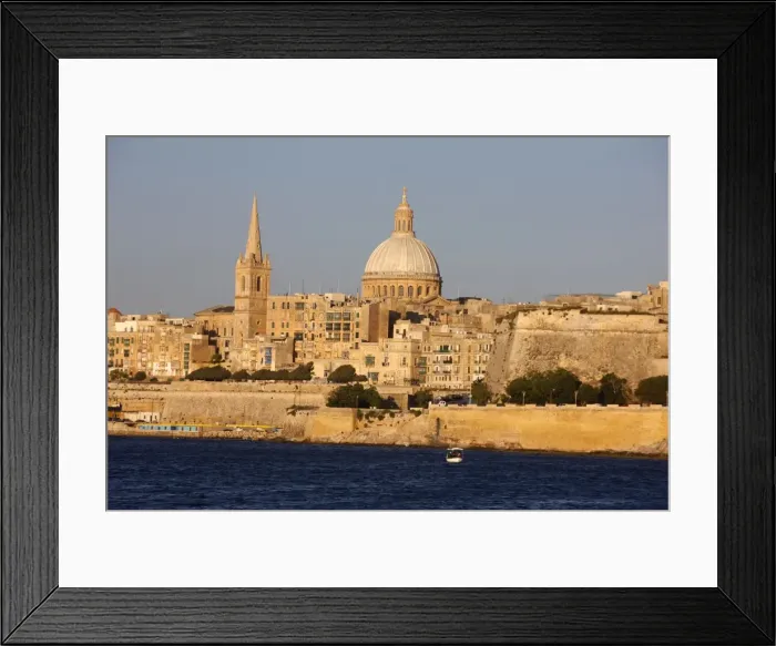 Framed Print : St. Pauls Cathedral and Carmelite Church in Valletta, Malta, Mediterranean, Europe Framed Print : St. Pauls Cathedral and Carmelite Church in Valletta, Malta, Mediterranean, Europe