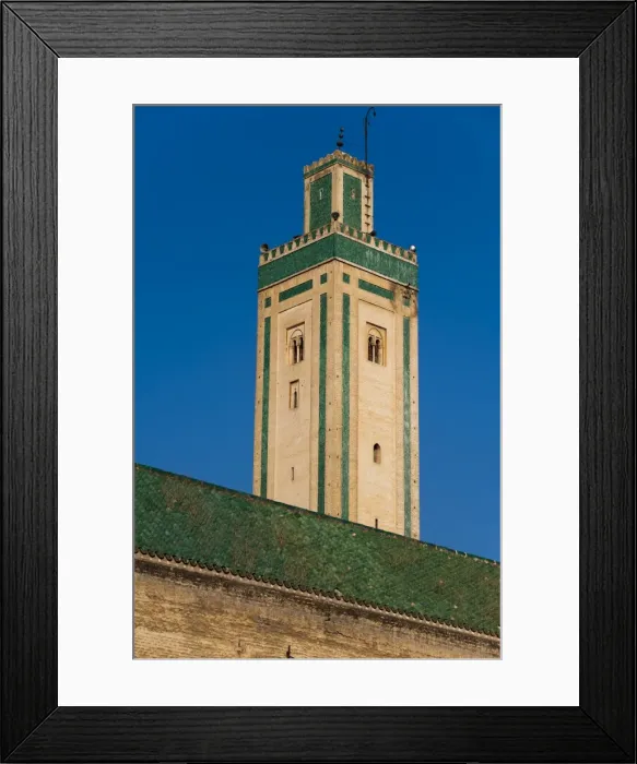 Framed Print : Kairaouine Mosque minaret and rooftop, Medina, UNESCO World Heritage Site Framed Print : Kairaouine Mosque minaret and rooftop, Medina, UNESCO World Heritage Site