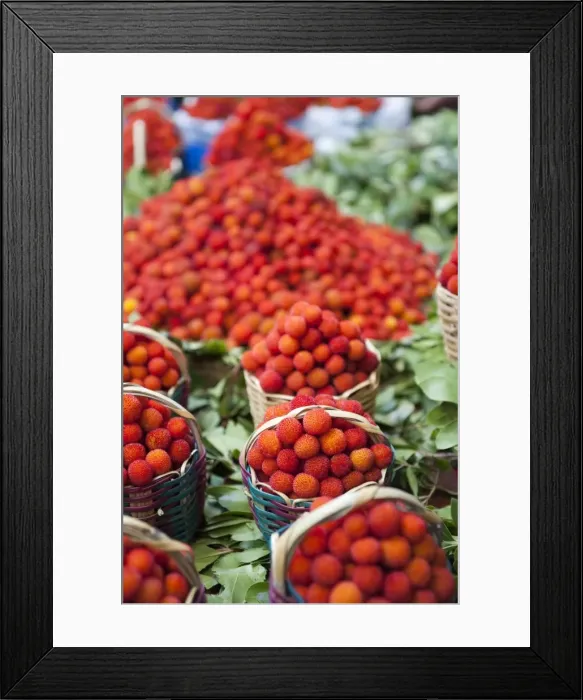 Framed Print : Arbutus in a fruit shop, Medina, Fez, Morocco, North Africa, Africa Framed Print : Arbutus in a fruit shop, Medina, Fez, Morocco, North Africa, Africa