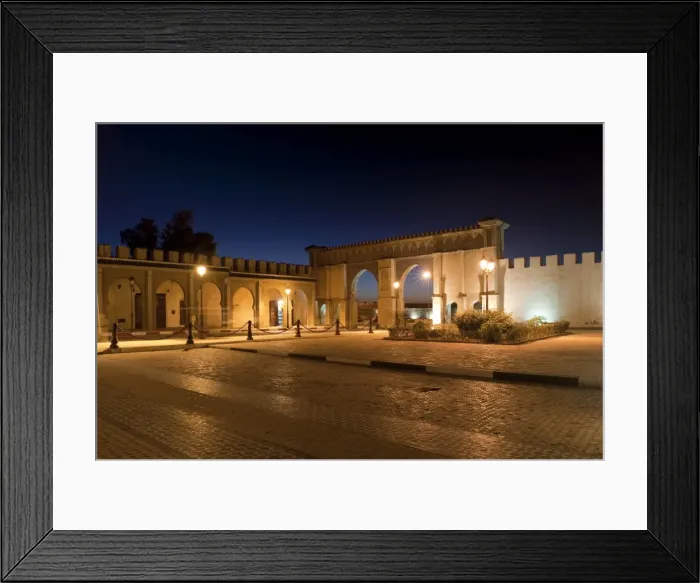 Framed Print : Entrance to the Medina opposite to Mausoleum of Moulay Ismail, Meknes, Morocco Framed Print : Entrance to the Medina opposite to Mausoleum of Moulay Ismail, Meknes, Morocco