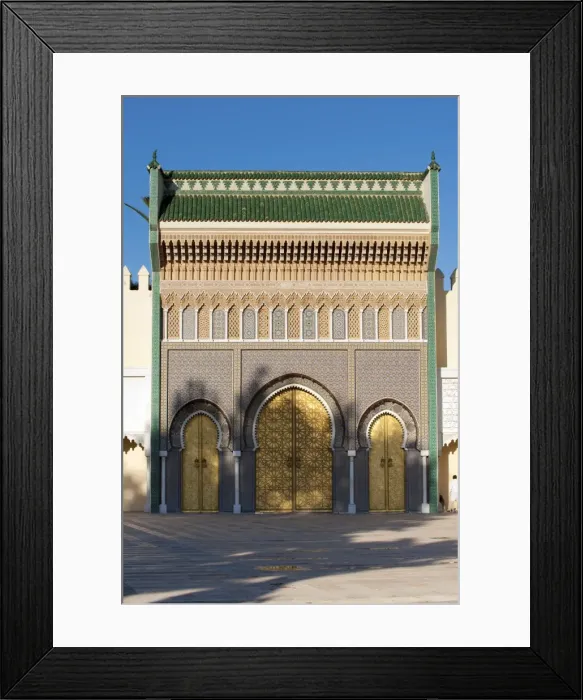 Framed Print : Ornate bronze doorway, Royal Palace, Fez el-Jedid, Fez, Morocco, North Africa, Africa Framed Print : Ornate bronze doorway, Royal Palace, Fez el-Jedid, Fez, Morocco, North Africa, Africa
