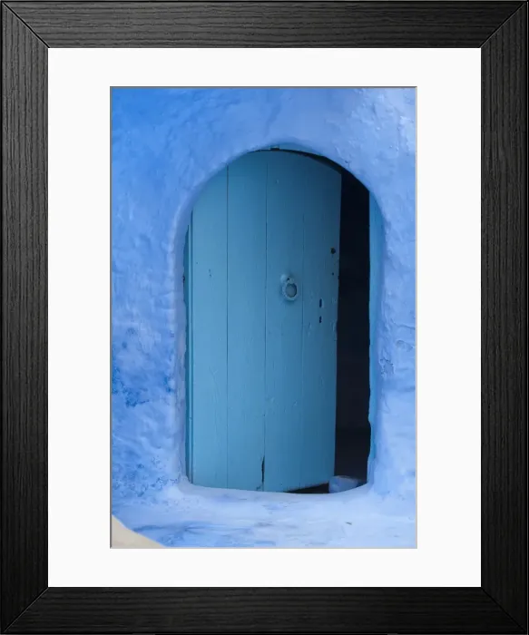 Framed Print : Typical house door, Chefchaouen, Morocco, North Africa, Africa Framed Print : Typical house door, Chefchaouen, Morocco, North Africa, Africa