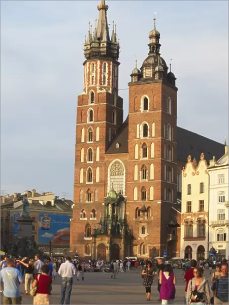 St. Marys Church in Main Market Square (Rynek Glowny), UNESCO World Heritage Site