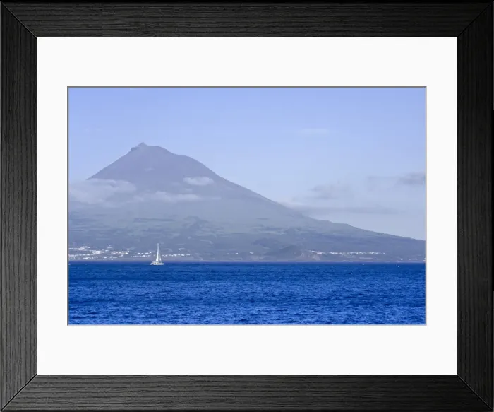 Framed Print : Mount Pico seen from waterfront of Horta, Faial, Azores, Portugal, Atlantic, Europe Framed Print : Mount Pico seen from waterfront of Horta, Faial, Azores, Portugal, Atlantic, Europe