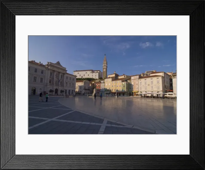 Framed Print : Center square of Piran, Slovenia, Europe Framed Print : Center square of Piran, Slovenia, Europe