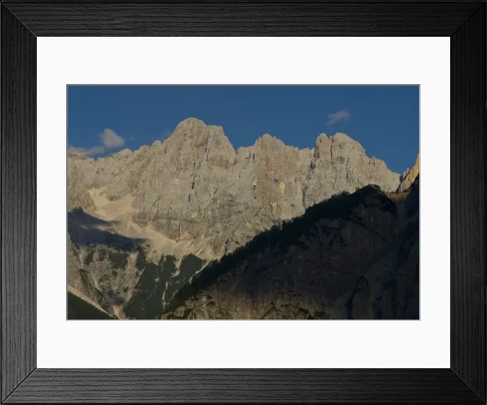 Framed Print : Vrsic Pass in the Julian Alps, Slovenia, Europe Framed Print : Vrsic Pass in the Julian Alps, Slovenia, Europe