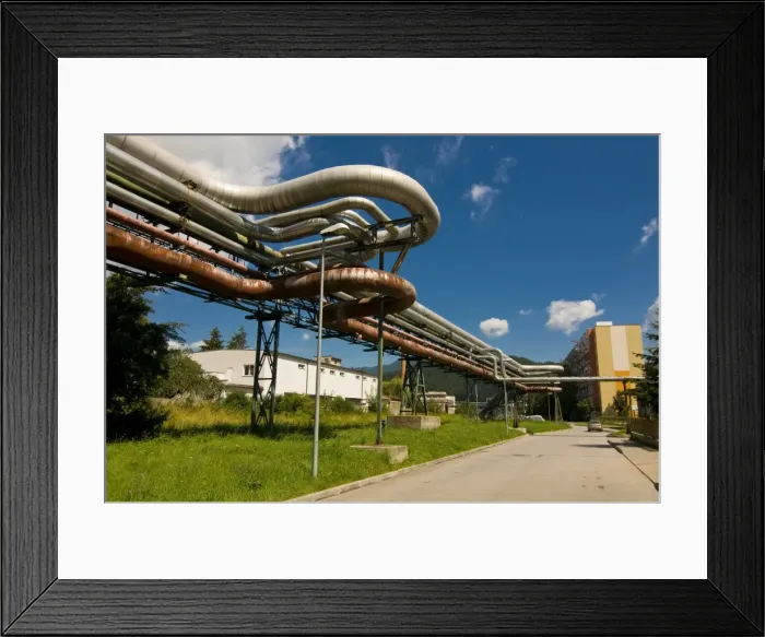 Framed Print : Old heating pipelines, Liptovsky Mikulas, High Tatras, Slovakia, Europe Framed Print : Old heating pipelines, Liptovsky Mikulas, High Tatras, Slovakia, Europe