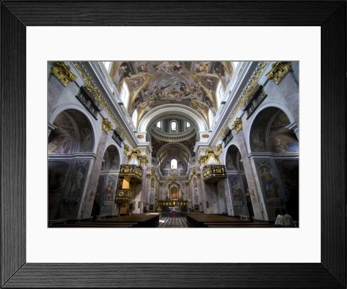Framed Print : Magnificent interior of a church, Ljubljana, Slovenia, Europe Framed Print : Magnificent interior of a church, Ljubljana, Slovenia, Europe
