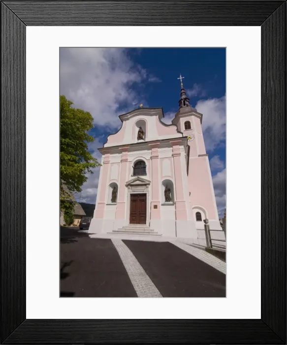 Framed Print : Small church near Lublijana, Slovenia, Europe Framed Print : Small church near Lublijana, Slovenia, Europe