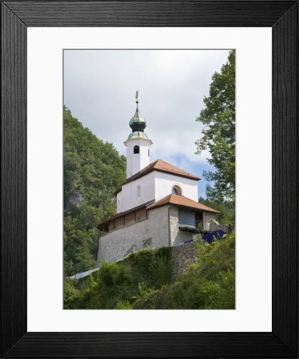 Framed Print : Little church in Kamnik, Slovenia, Europe Framed Print : Little church in Kamnik, Slovenia, Europe