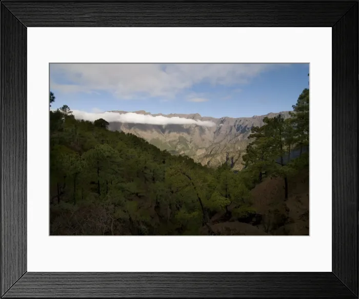 Framed Print : Volcanic crater of Taburiente, La Palma, Canary Islands, Spain, Europe Framed Print : Volcanic crater of Taburiente, La Palma, Canary Islands, Spain, Europe