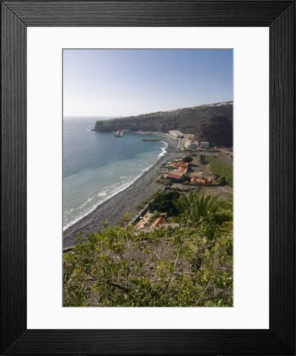 Framed Print : The beach of Playa Santiago, La Gomera, Canary Islands, Spain, Atlantic, Europe Framed Print : The beach of Playa Santiago, La Gomera, Canary Islands, Spain, Atlantic, Europe