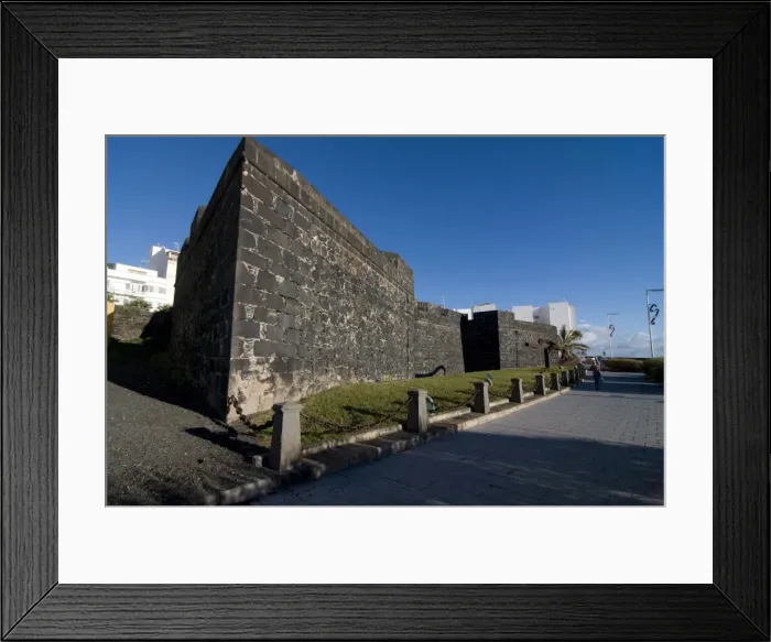 Framed Print : The old fortress in the old town of Santa Cruz de la Palma, La Palma, Canary Islands
