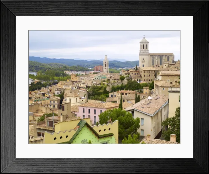 Framed Print : Girona, Catalonia, Spain, Europe Framed Print : Girona, Catalonia, Spain, Europe