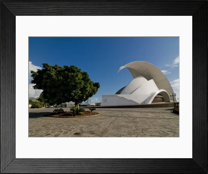 Framed Print : The Opera House of Santa Cruz de Tenerife (Auditorio de Tenerife), by Santiago Calatrava Framed Print : The Opera House of Santa Cruz de Tenerife (Auditorio de Tenerife), by Santiago Calatrava