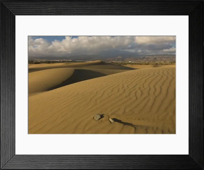 Framed Print : Famous sand dunes of Maspalomas, Gran Canaria, Canary Islands, Spain, Europe Framed Print : Famous sand dunes of Maspalomas, Gran Canaria, Canary Islands, Spain, Europe