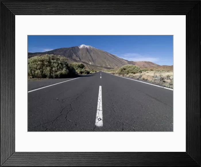 Framed Print : Road leading to El Teide volcano, Tenerife, Canary Islands, Spain, Europe Framed Print : Road leading to El Teide volcano, Tenerife, Canary Islands, Spain, Europe