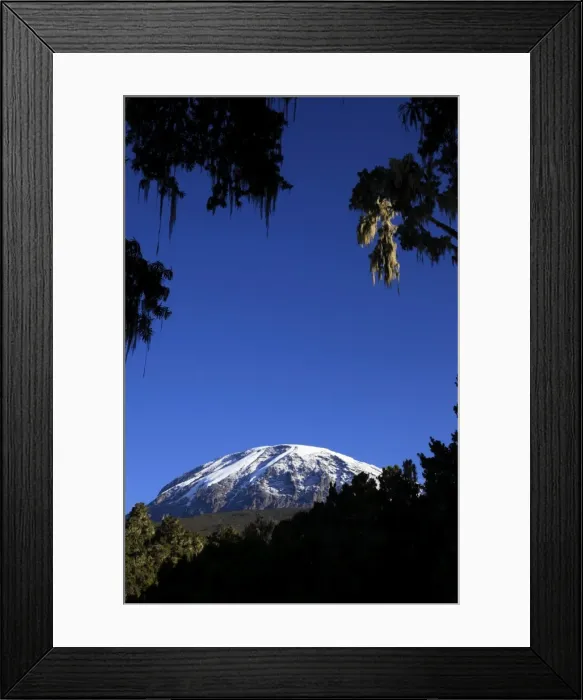 Framed Print : Looking up to the hanging glaciers of Uhuru Peak, Mount Kilimanjaro, Tanzania Framed Print : Looking up to the hanging glaciers of Uhuru Peak, Mount Kilimanjaro, Tanzania