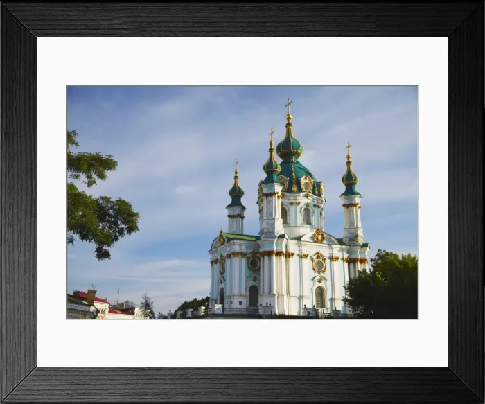 Framed Print : St. Andrews Church, Kiev, Ukraine, Europe Framed Print : St. Andrews Church, Kiev, Ukraine, Europe