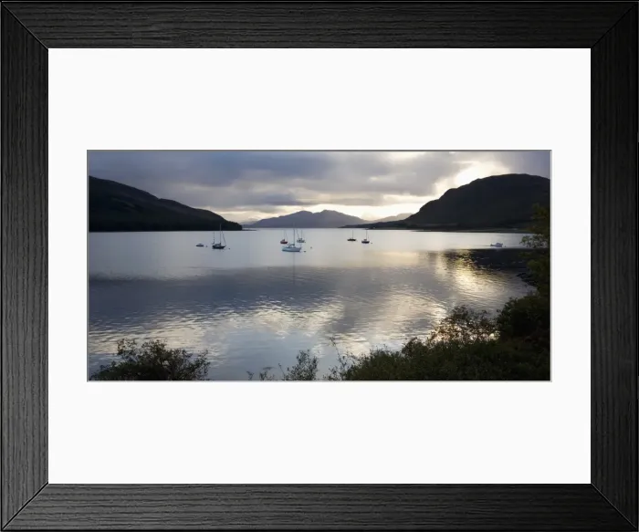 Framed Print : View from Strollamus across Caolas Scalpay to the peak of Sgurr na Coinnich Framed Print : View from Strollamus across Caolas Scalpay to the peak of Sgurr na Coinnich